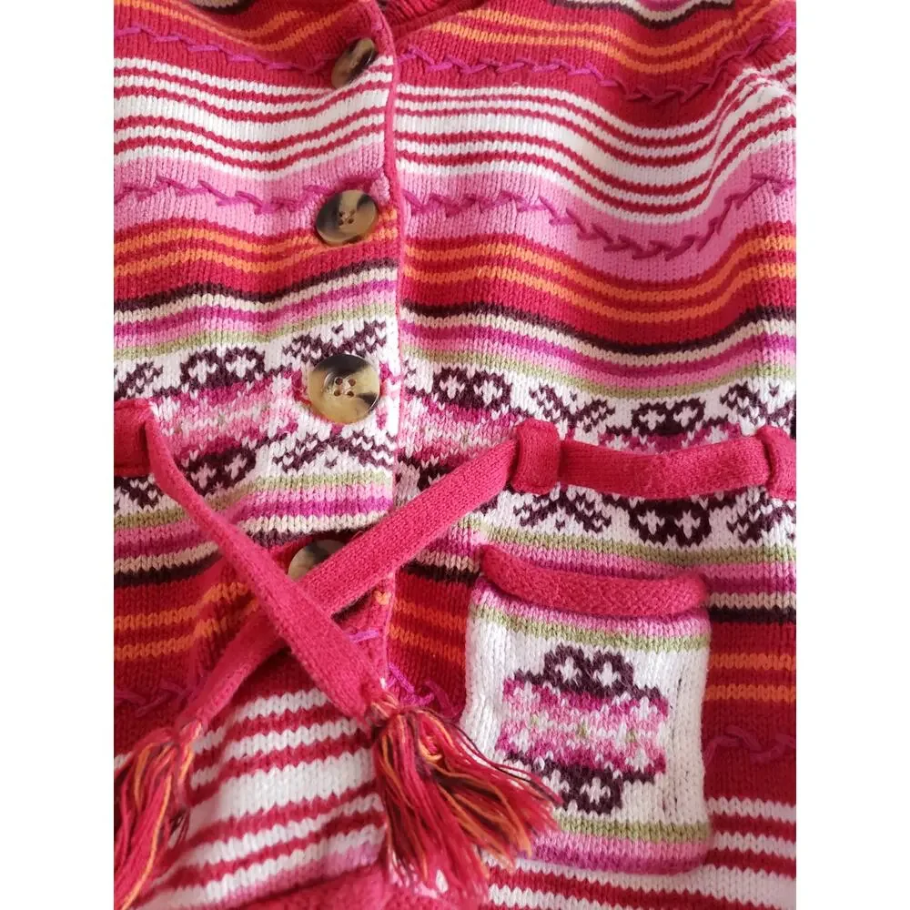Gymboree Vintage Peruvian Doll 5 Girls Sweater Coat
